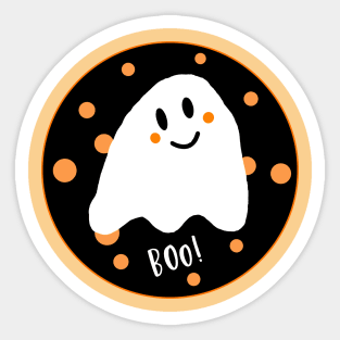 Boo! Halloween Costume Sticker